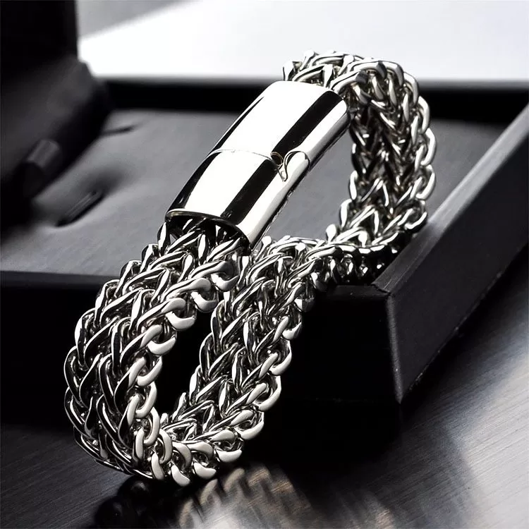 11.5mm  Two Row Franco Bracelet