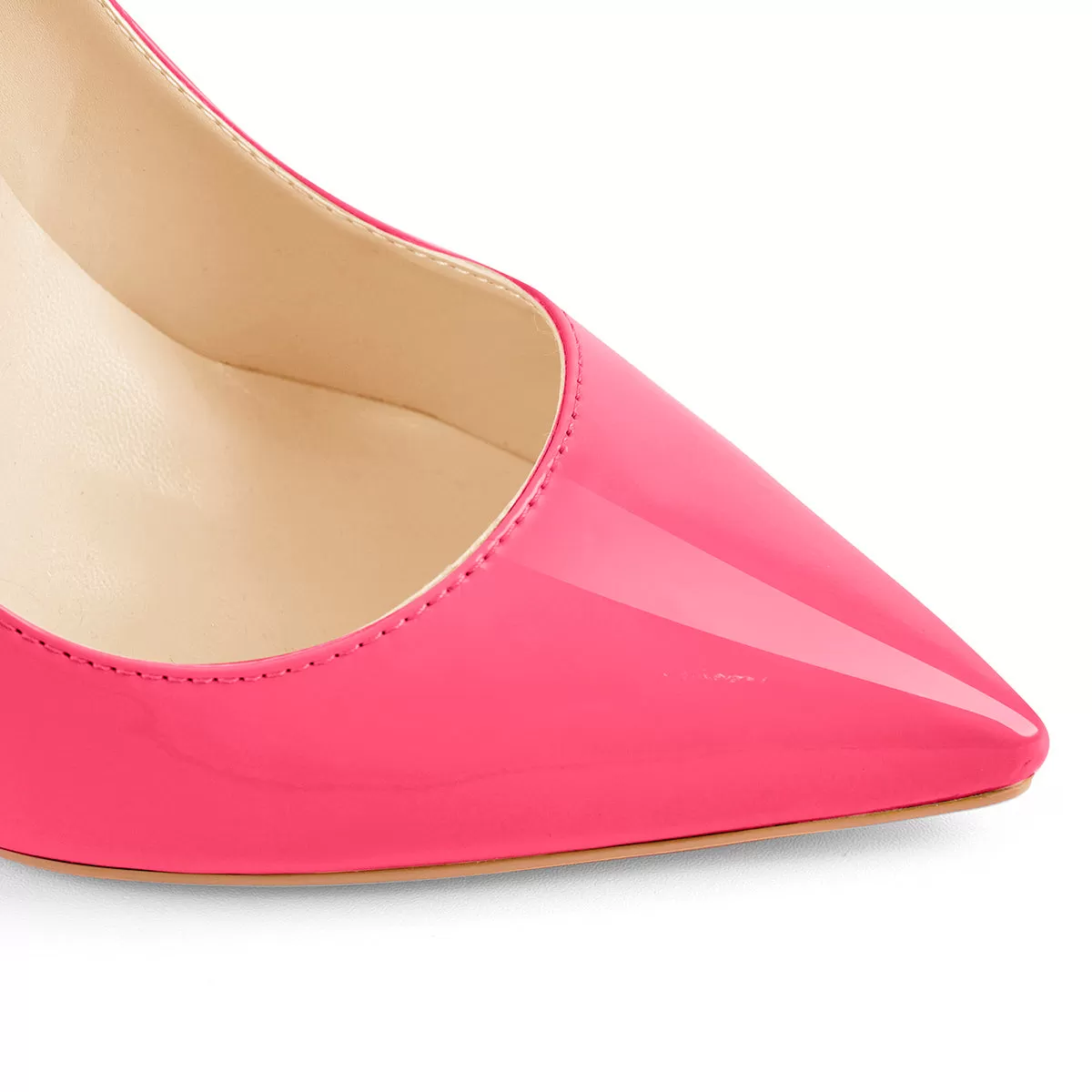 8cm 10cm 12cm Rose Red Pointed Toe Slip On High Heel Pumps