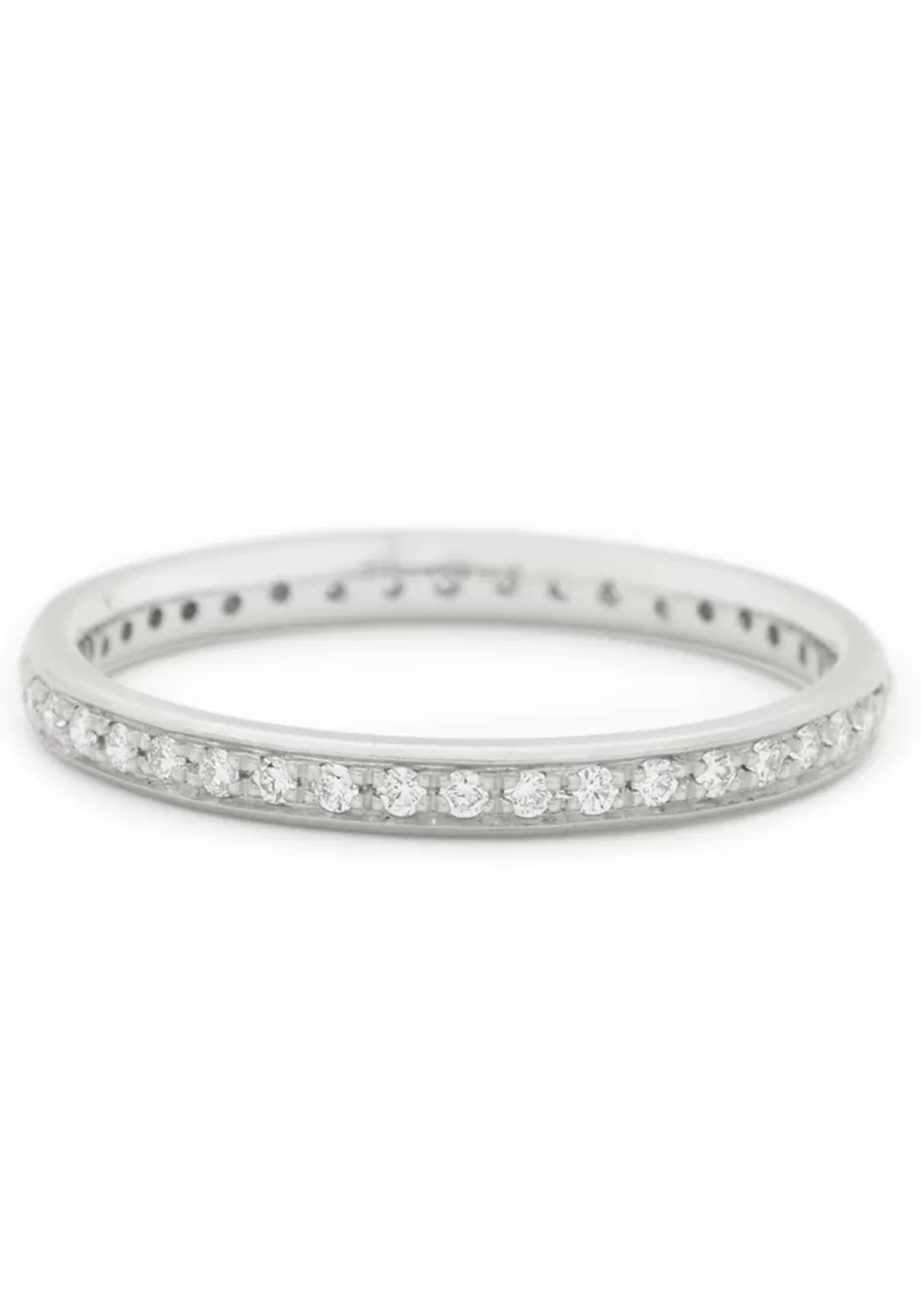 Anne Sportun 14KWG Single Row Pave Diamond Eternity Band