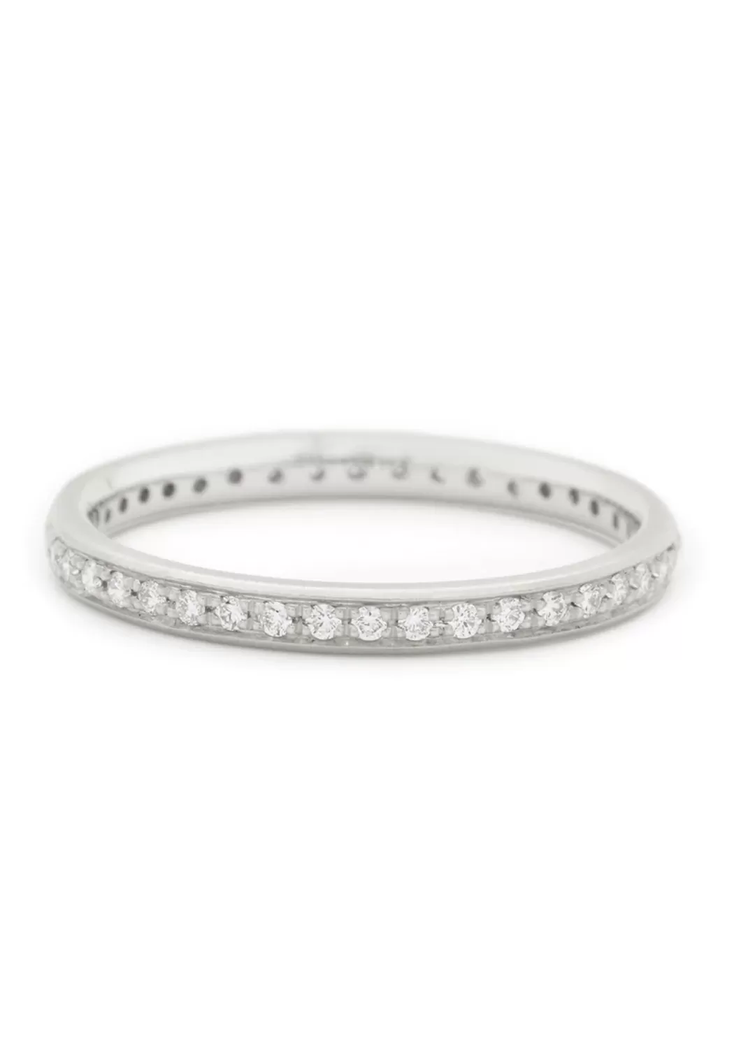 Anne Sportun 14KWG Single Row Pave Diamond Eternity Band