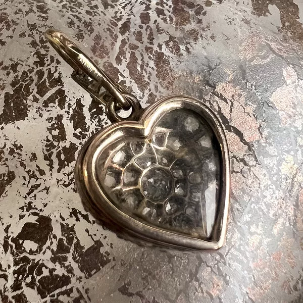 Antique Diamond Heart Pendant