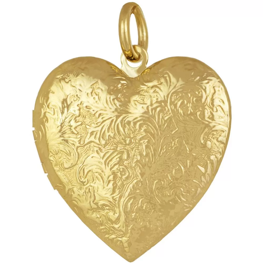 Antique Heart Locket Necklace