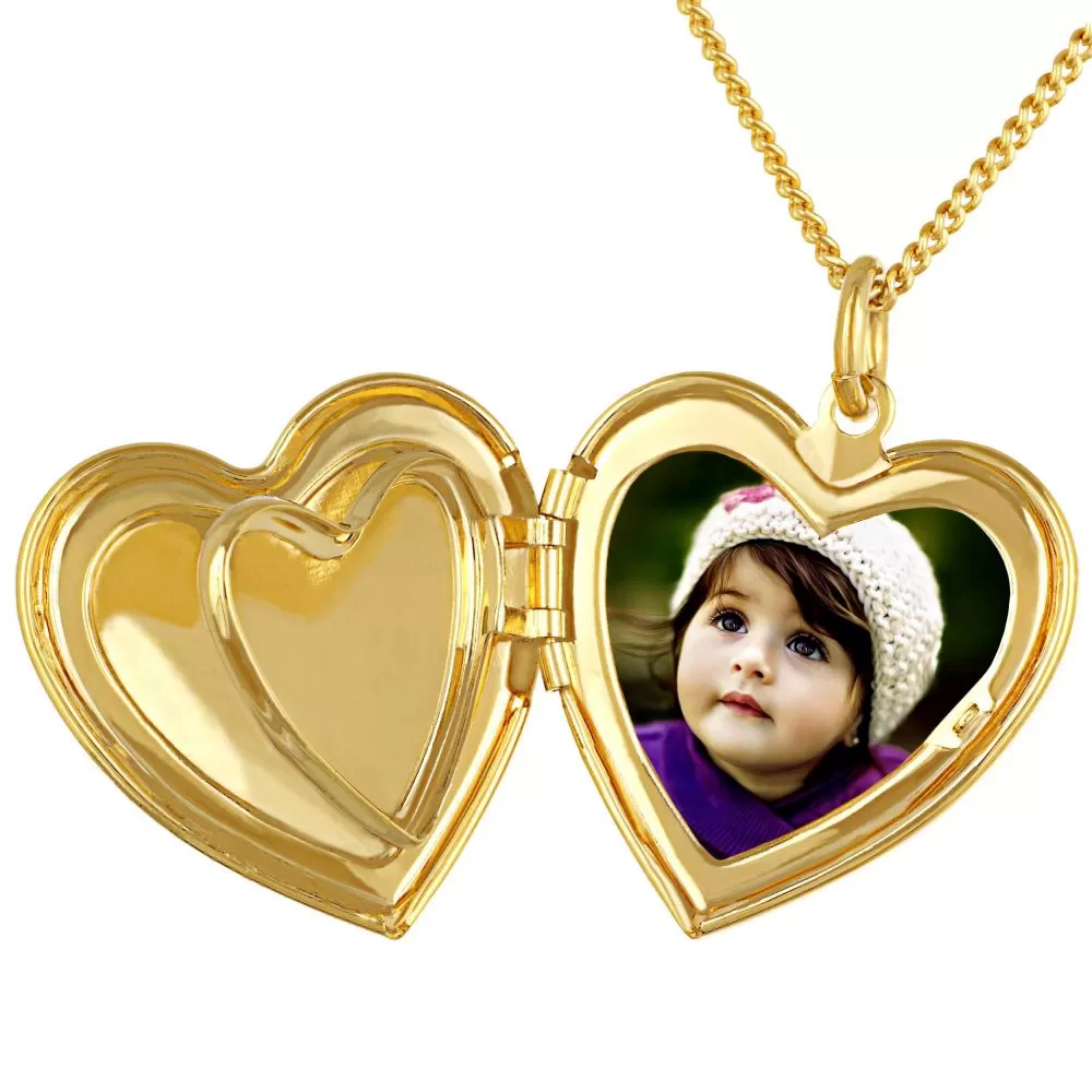 Antique Heart Locket Necklace