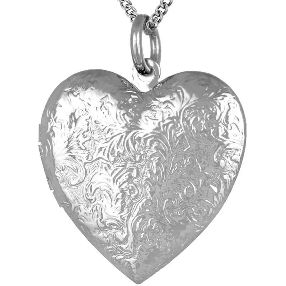 Antique Heart Locket Necklace