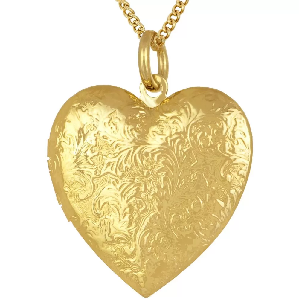 Antique Heart Locket Necklace