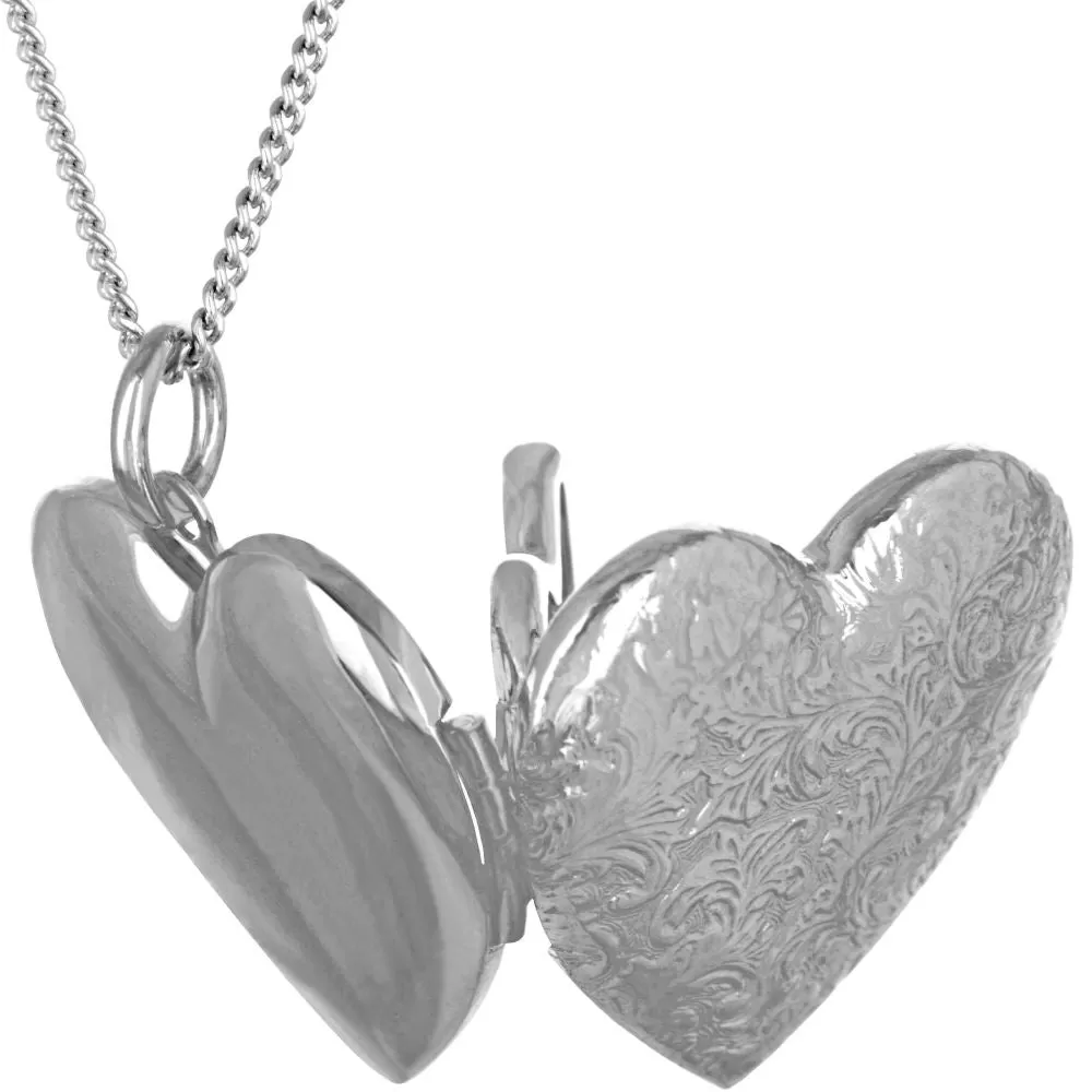 Antique Heart Locket Necklace