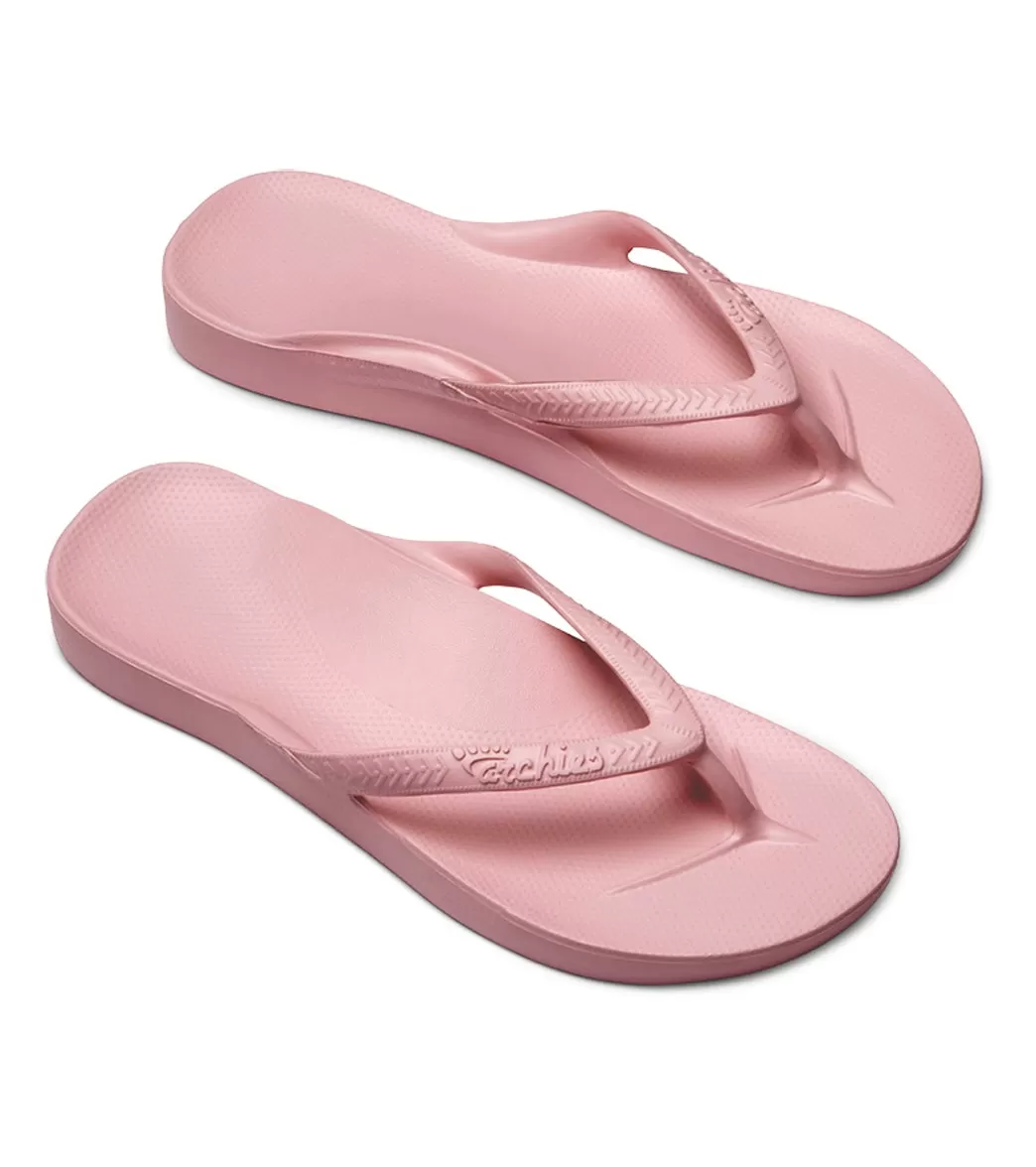 Archies Footwear Arch Support Flip Flops Pink