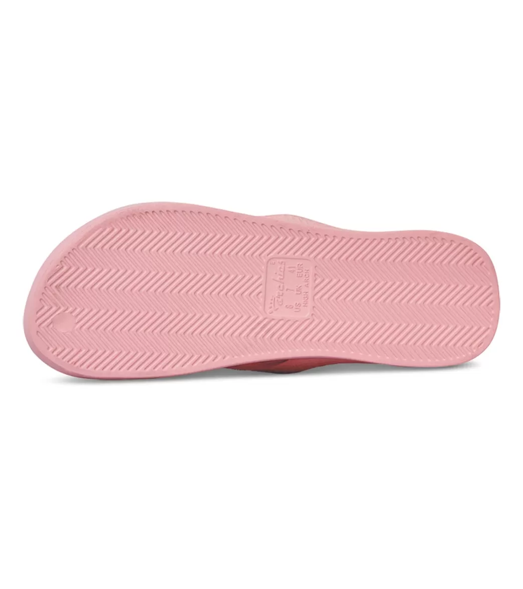 Archies Footwear Arch Support Flip Flops Pink