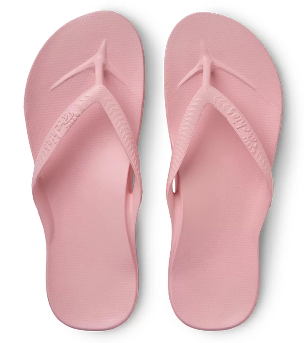 Archies Footwear Arch Support Flip Flops Pink