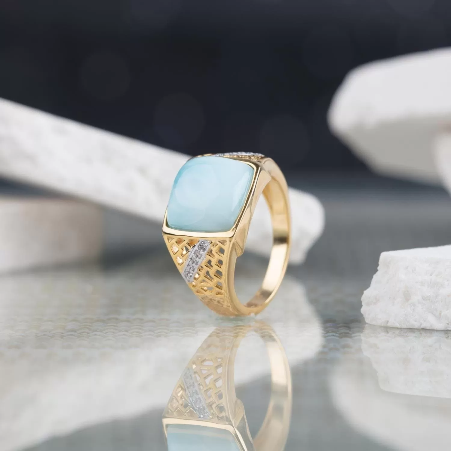 Atlantis Larimar Ring