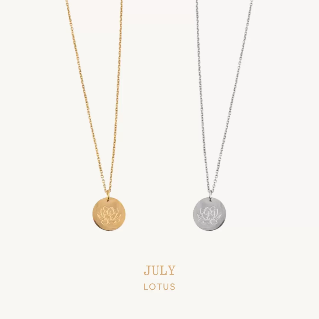 Birth Month Flower Necklace