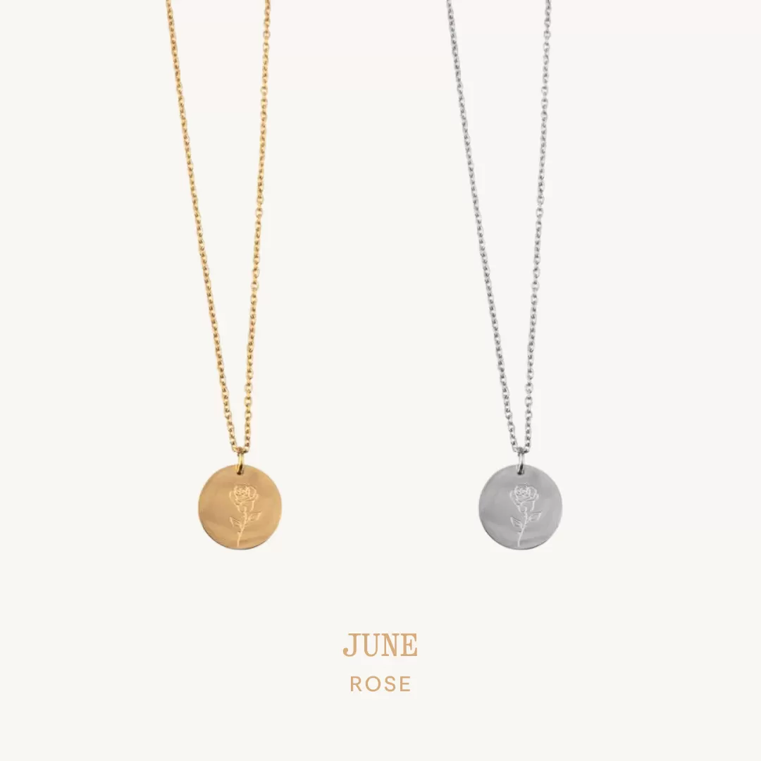 Birth Month Flower Necklace