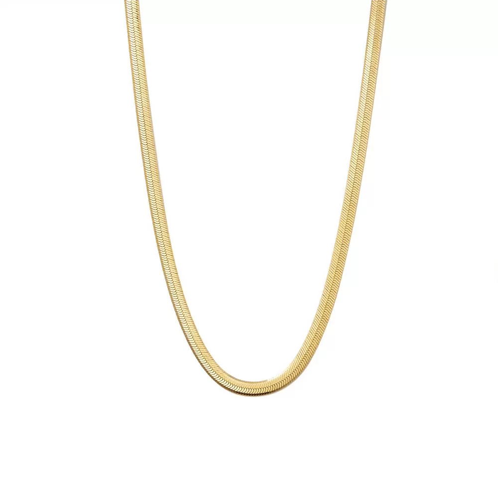 Bold Herringbone Chain Necklace