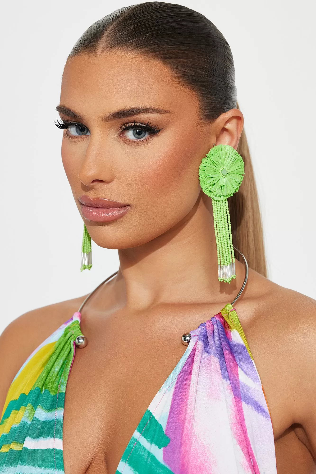 Book The Vacay Earrings - Green