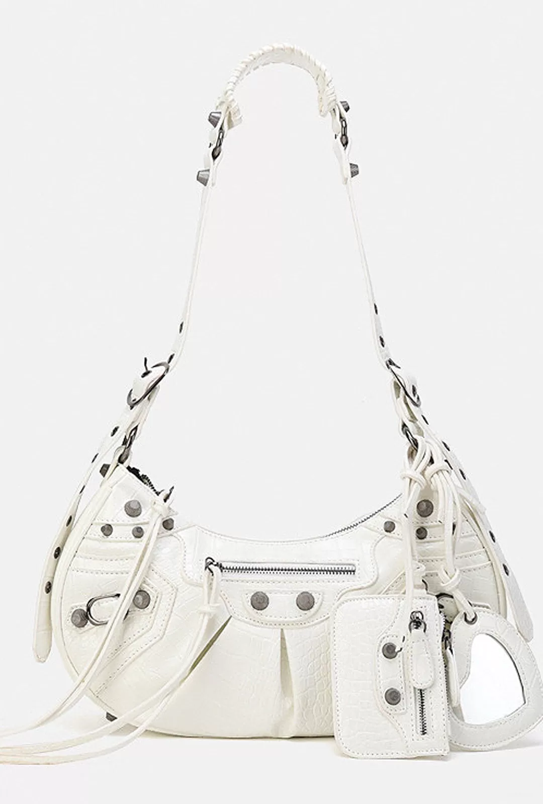 BRETTL - CROC STUDDED HOBO BAG