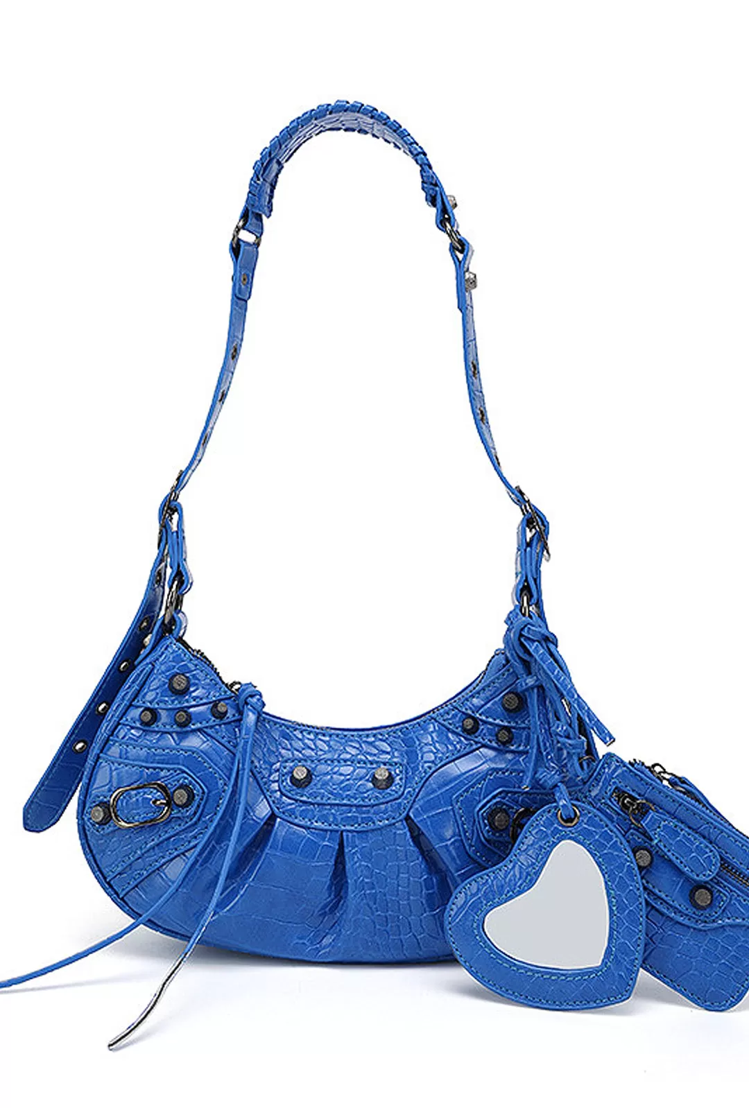 BRETTL - CROC STUDDED HOBO BAG