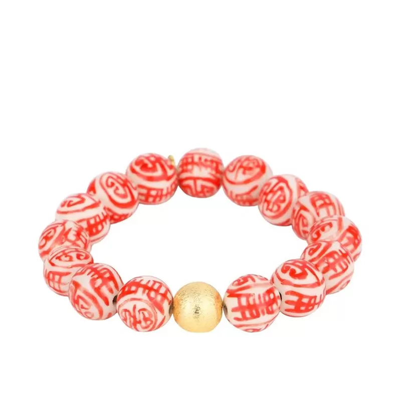 BUDHAGIRL | Porcelain Beaded Bracelet