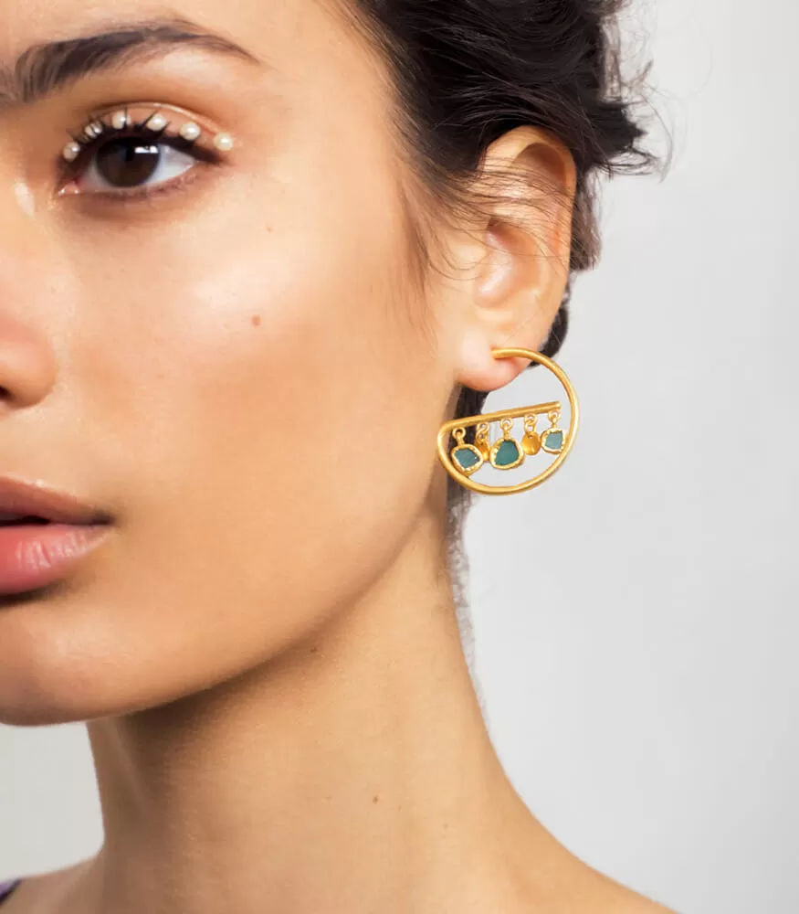 Charming Tales Hoop Earrings