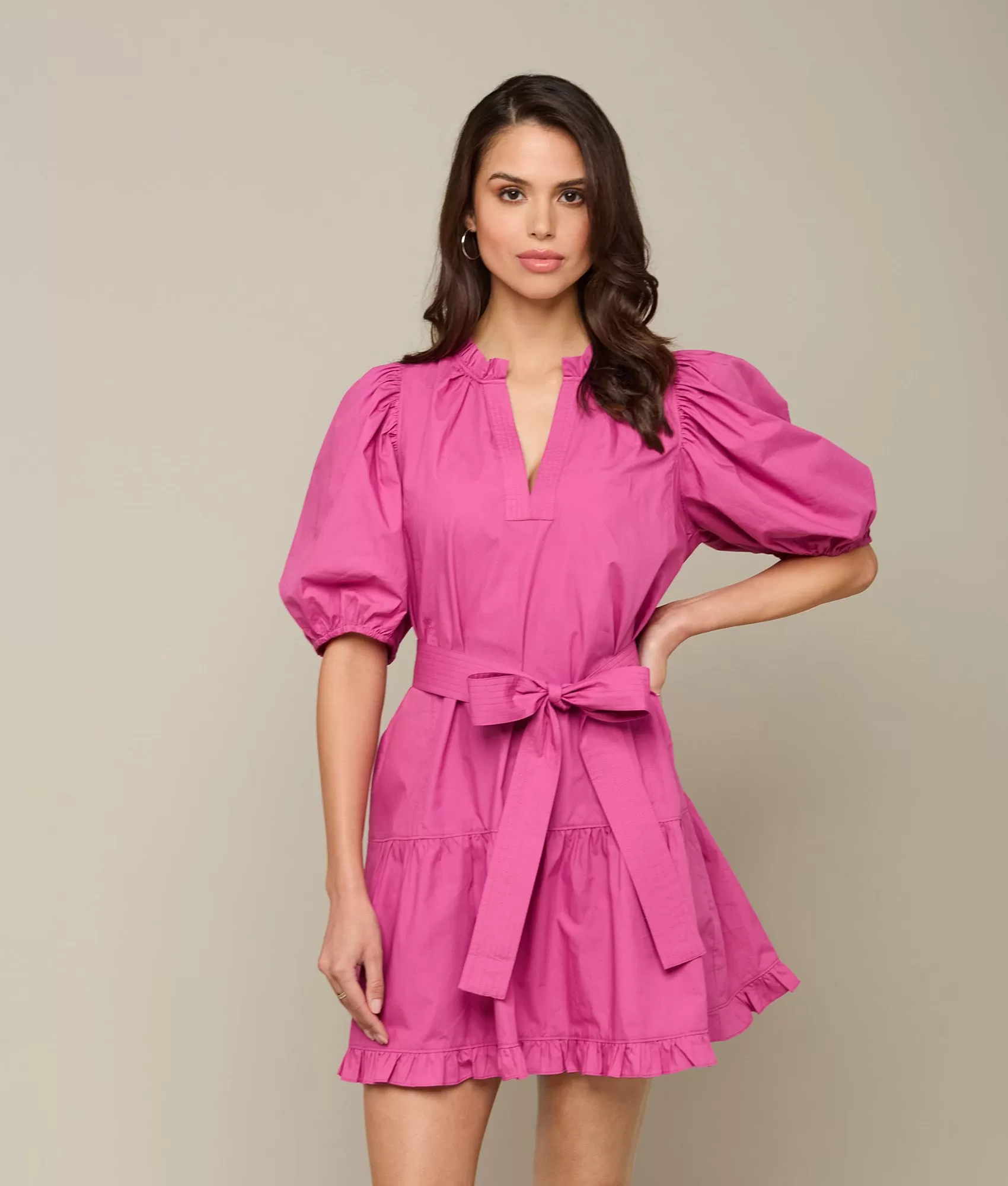 Clara Dress :: Fuschia