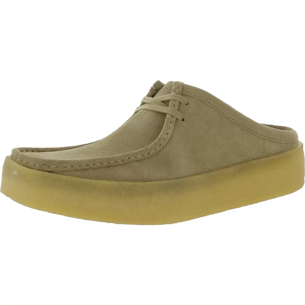 Clarks Mens Wallabeecup Lo Suede Faux Fur Lined Lace Up Flats