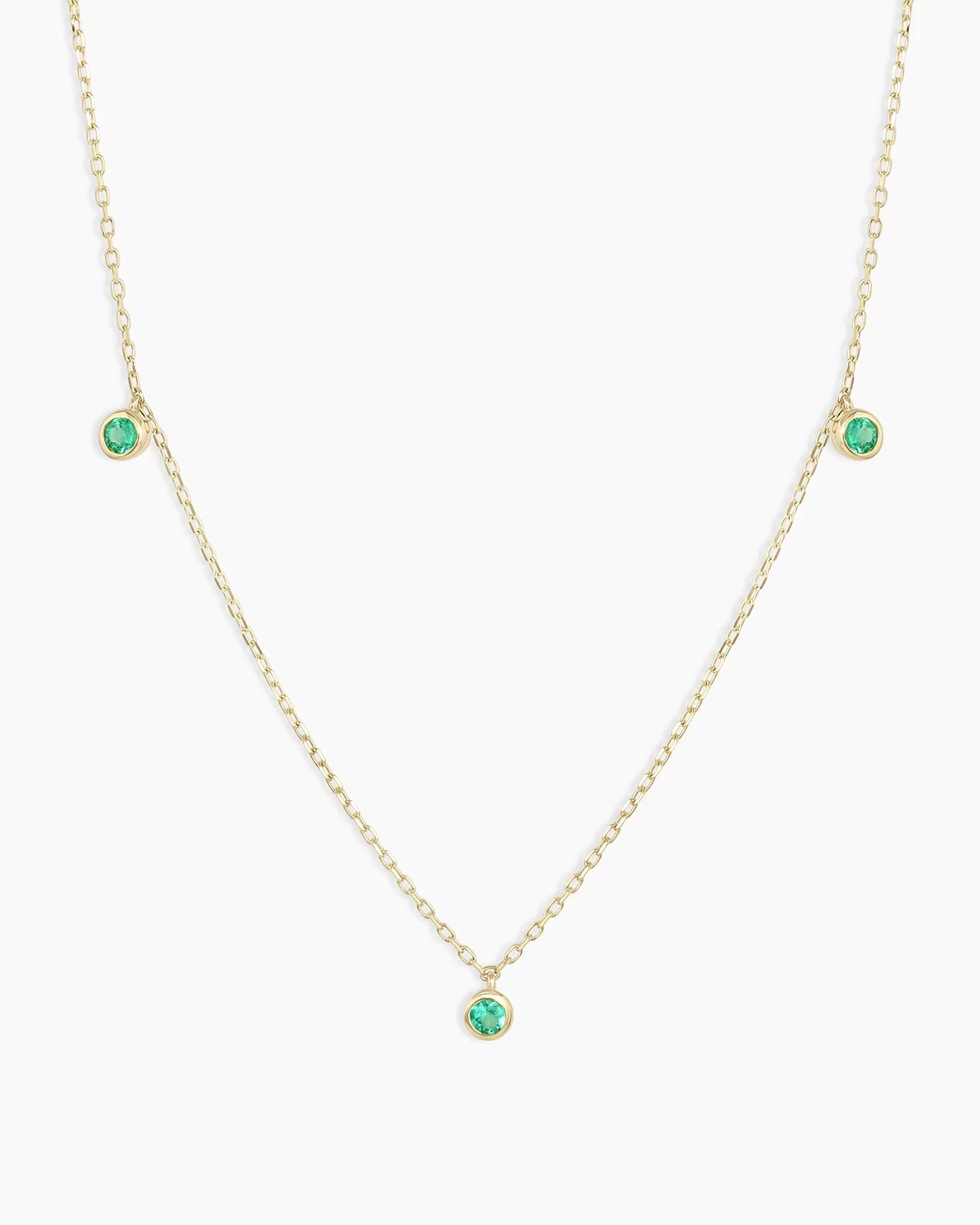 Classic Emerald Trio Necklace