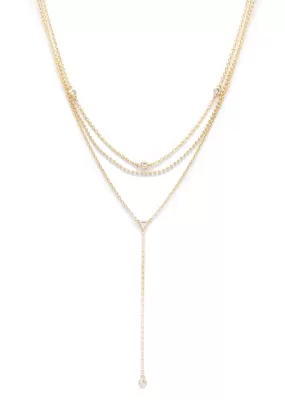 Dainty Metal Y Shape Necklace