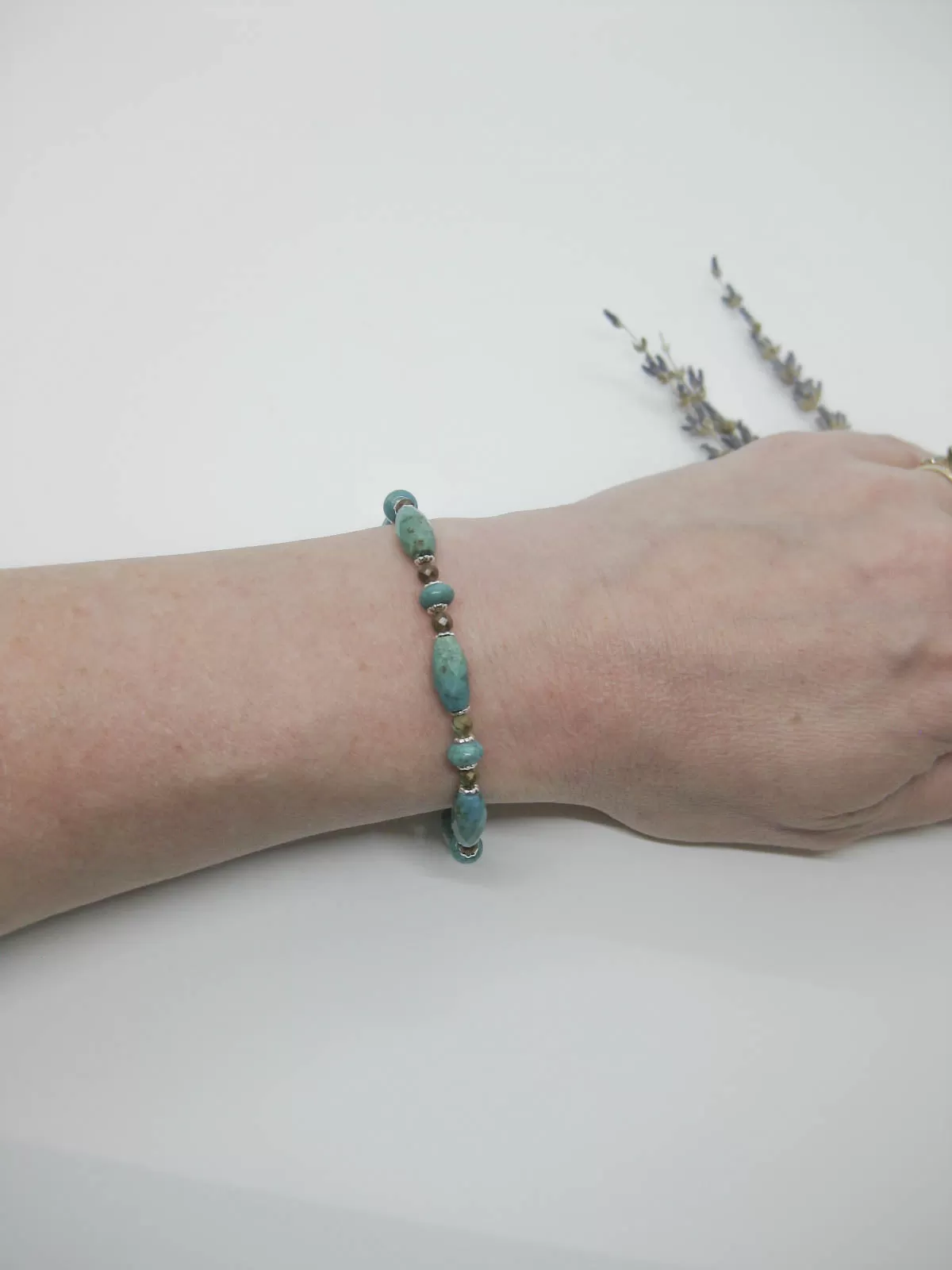 Delphine II: Turquoise Bracelet - b347