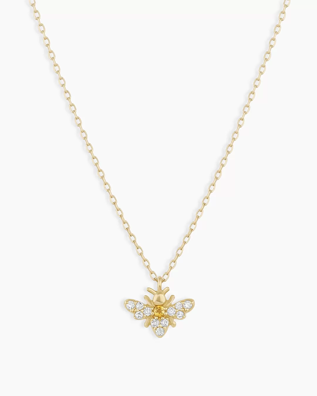 Diamond Bee Necklace