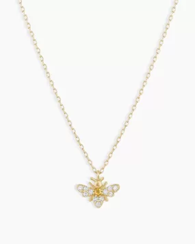 Diamond Bee Necklace