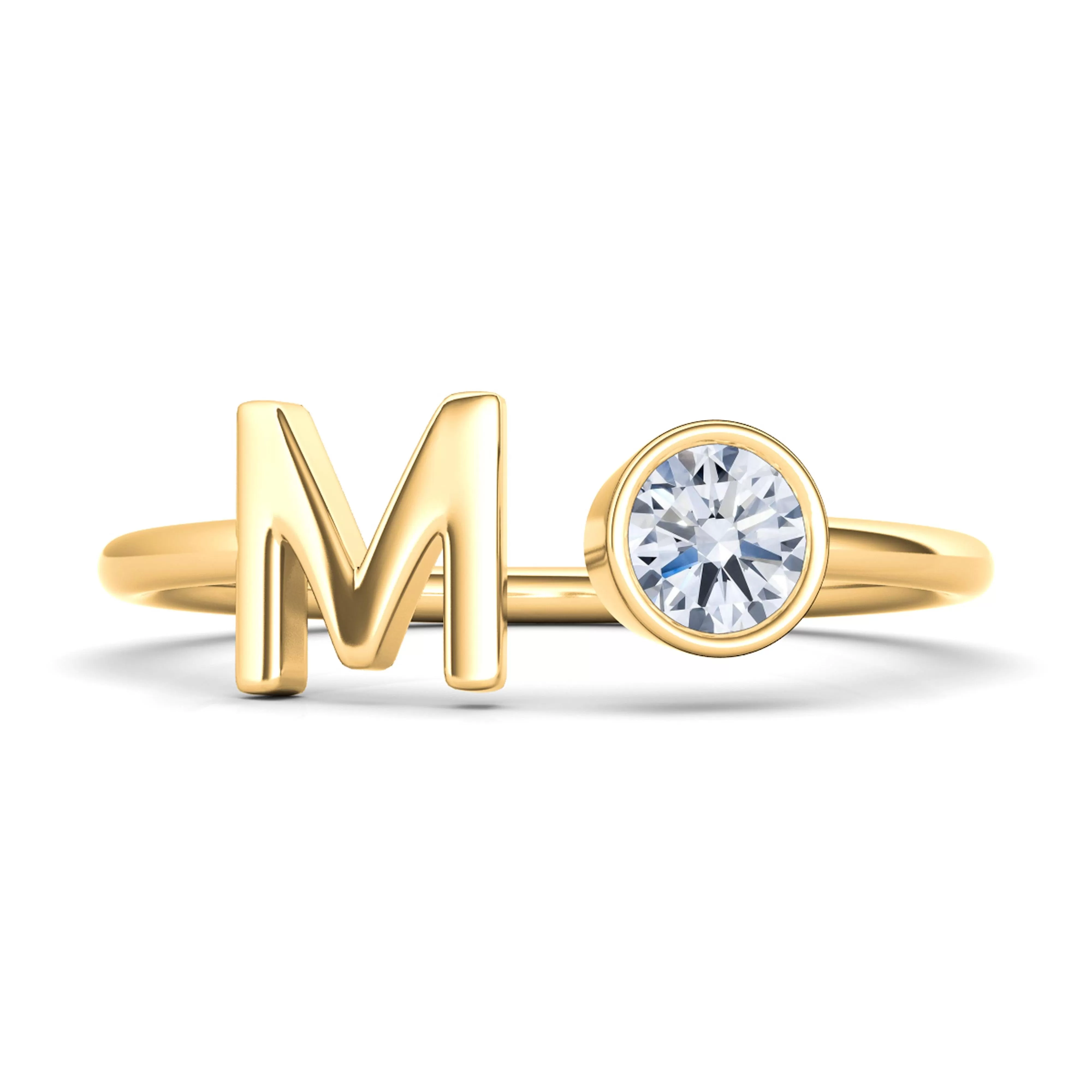 Diamond Letter Rings