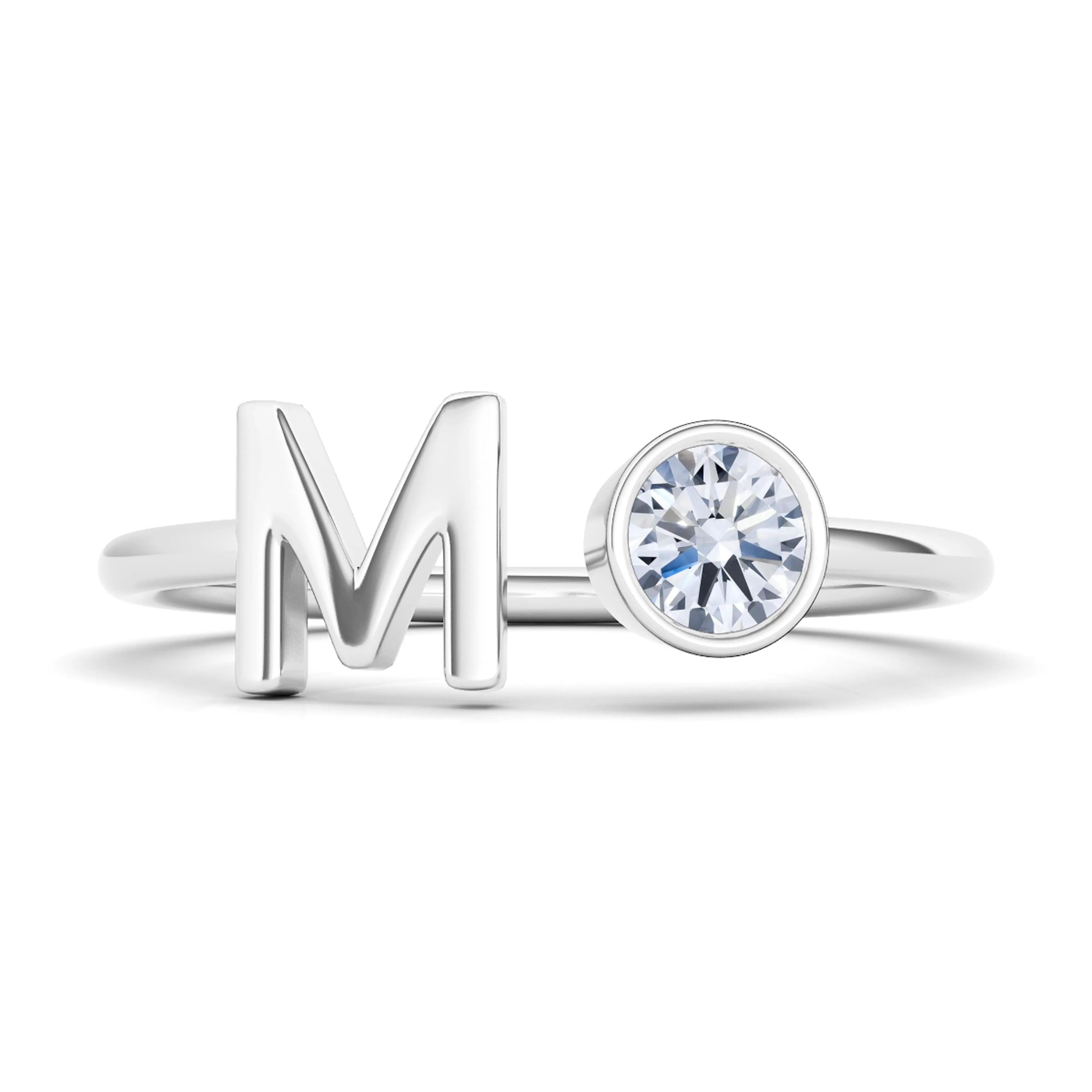 Diamond Letter Rings