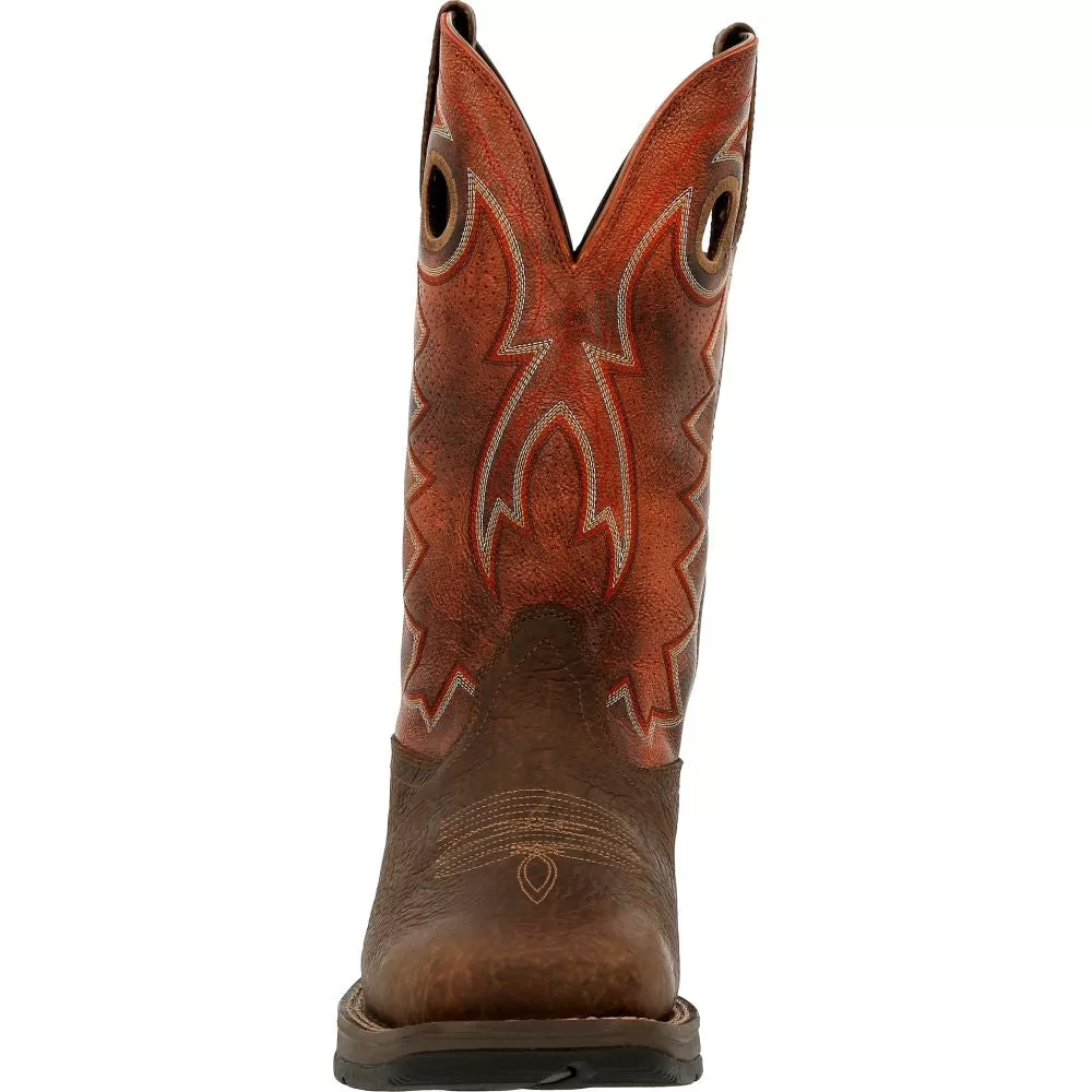 'Durango' Men's 12" Rebel Western Square Toe - Cimarron Brown