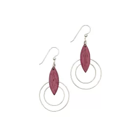 Earrings - Concentric Silver Rings