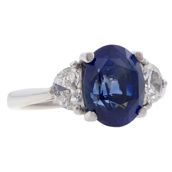 Estate Sapphire & Diamond Ring