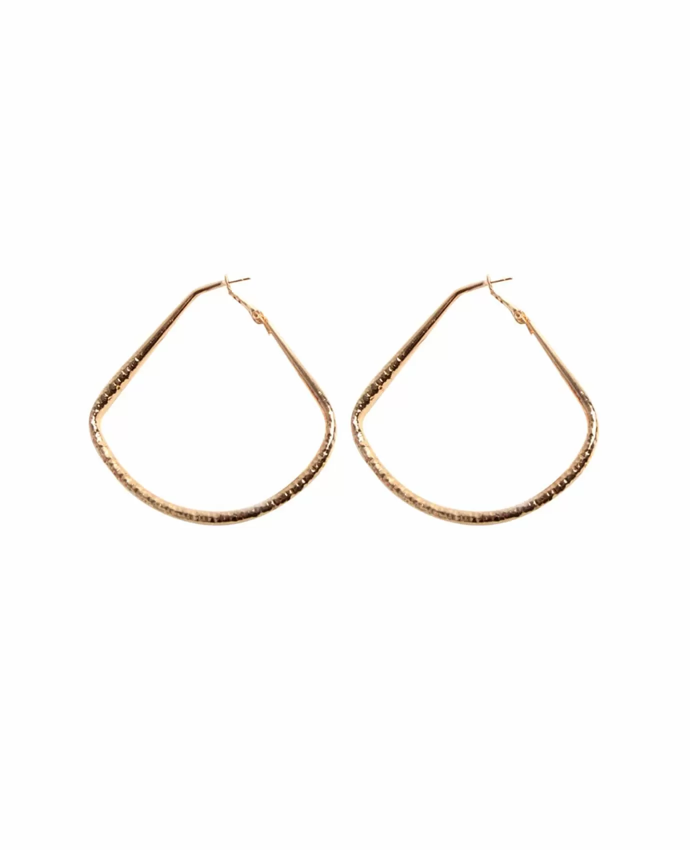 Fan Shape Hoop Earrings