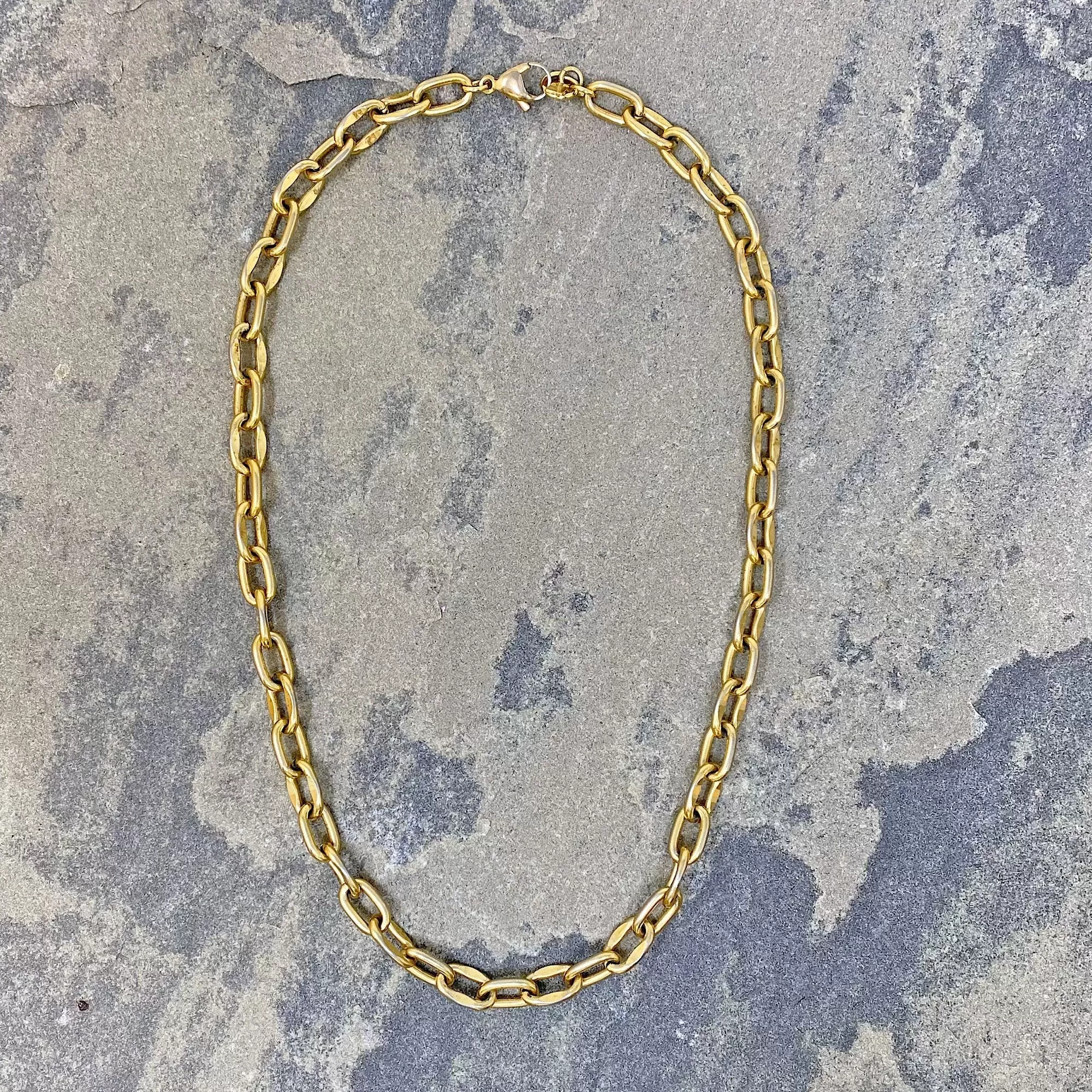 FIELDS gold link chain necklace