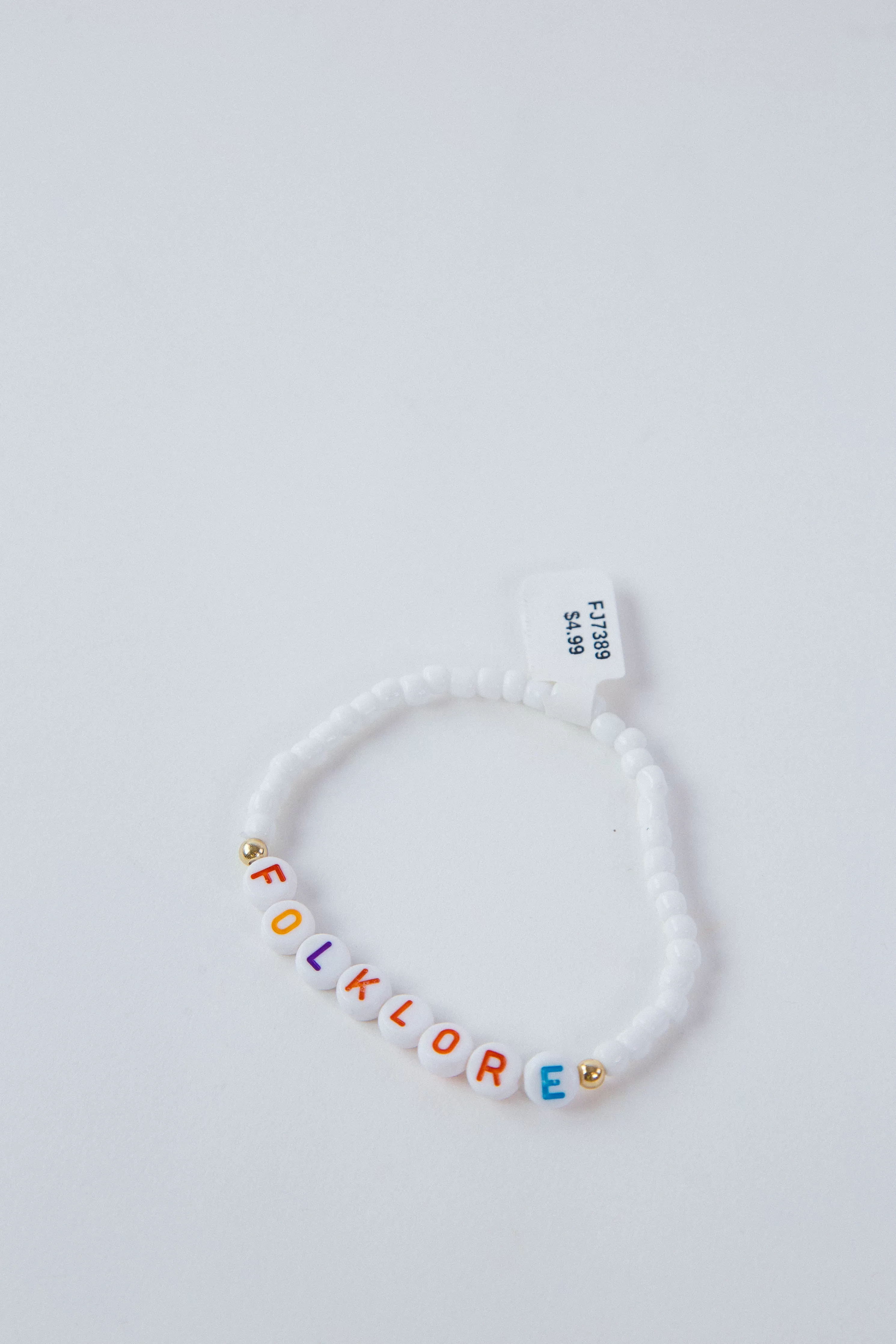 Folklore Friendship Bracelet, White