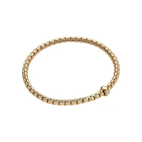 FOPE 18K YELLOW GOLD EKA COLLECTION FLEX'IT BRACELET - SZ MED