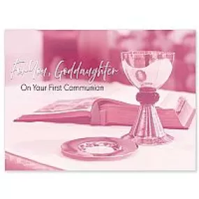 For You Goddaughter Communion Card