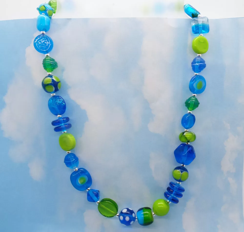 Grass and Sky necklace