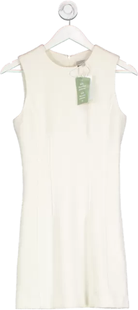 H&M Cream Boucle Sleeveless Mini Dress UK XS