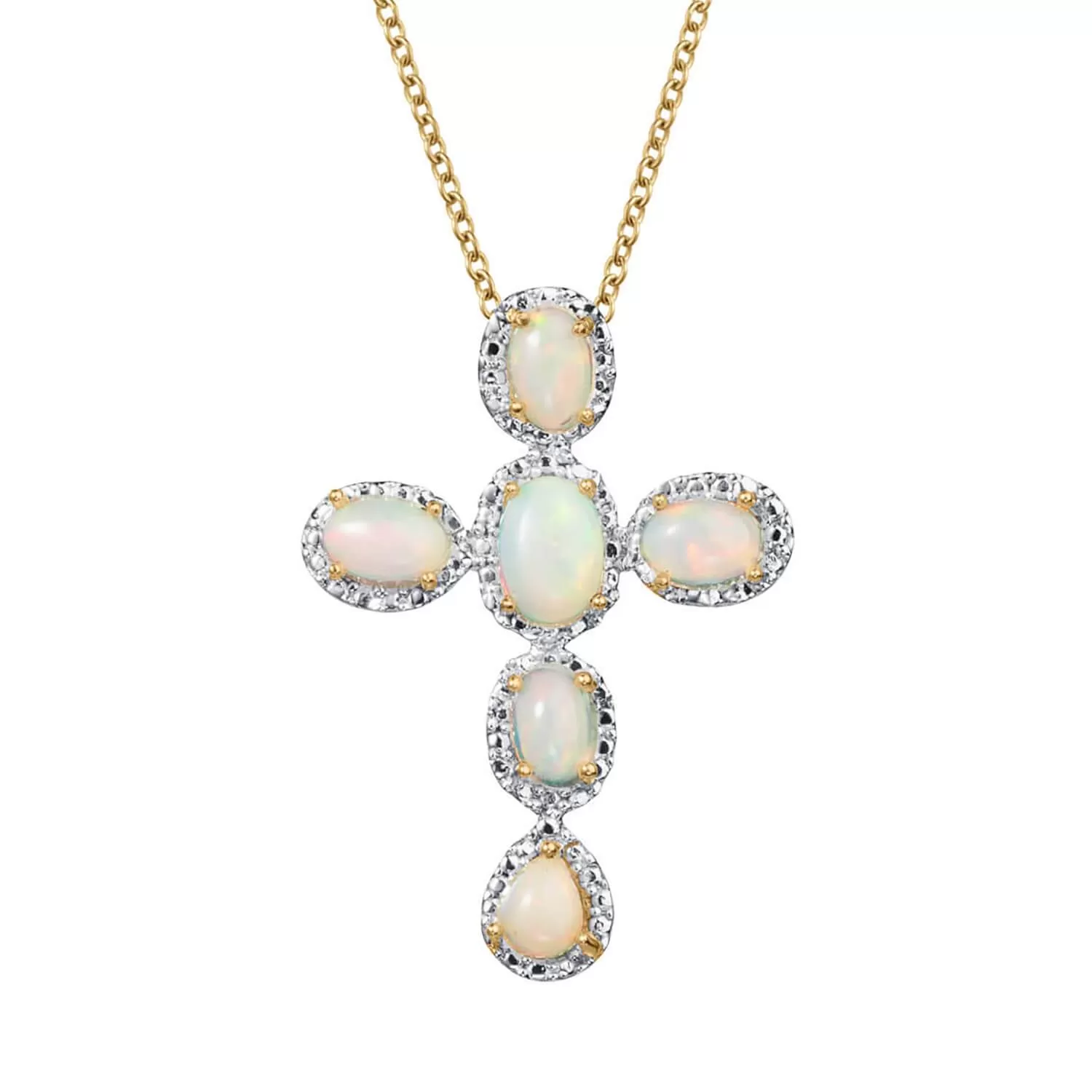 Hypnotica Opal Cross Pendant