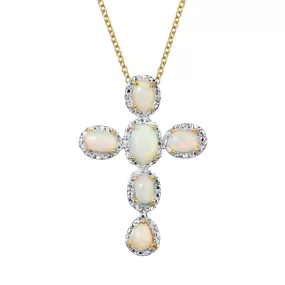 Hypnotica Opal Cross Pendant