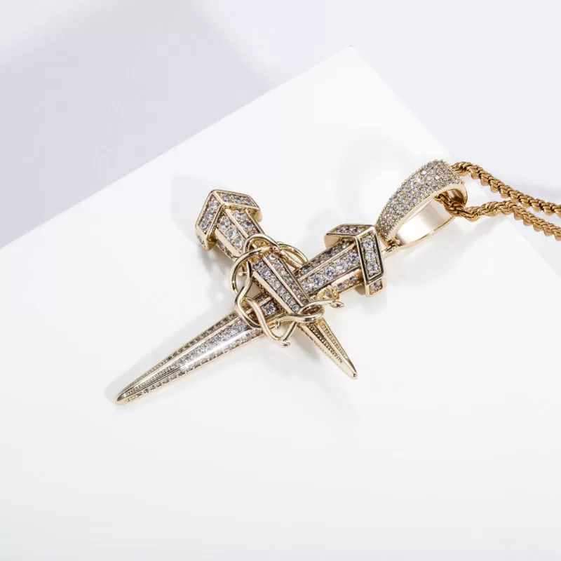 ICED OUT Anchor Pendant