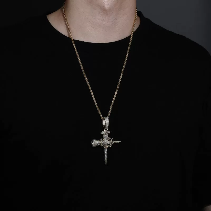 ICED OUT Anchor Pendant