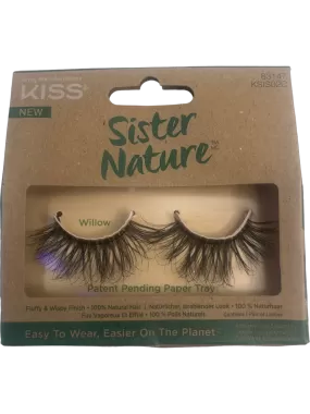 KISS Sister Nature Lashes Willow Lightweight Eco-Friendly Natural Hair False Eyelashes