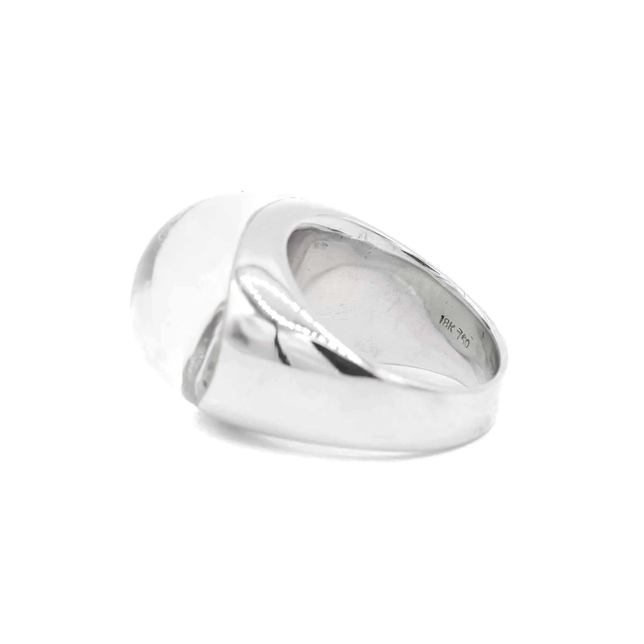 Ladies Cocktail Diamonds 18k White Gold Ring