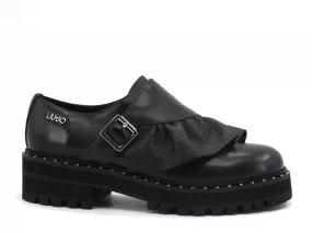 LIU JO Pink 155 Derby Mocassino Black SF0185P0062