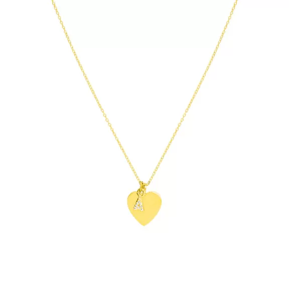 Love Token Initial Necklace