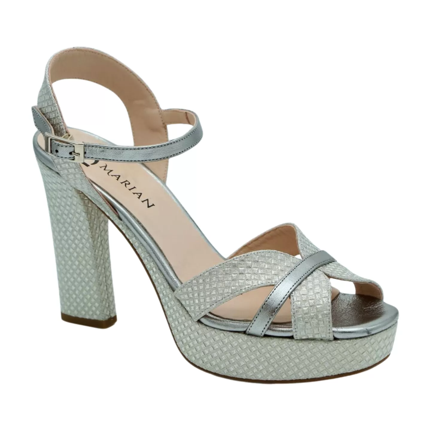 MARIAN Silver Print Platform Sandal 55900